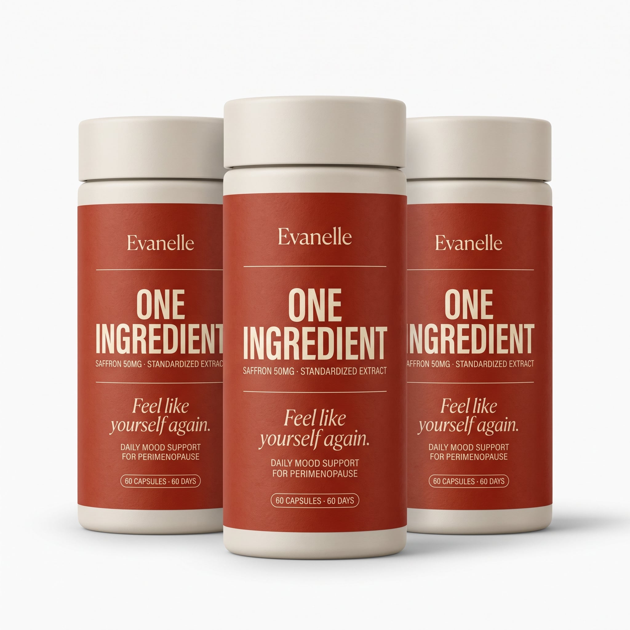 Evanelle Daily Mood Support, three bottles